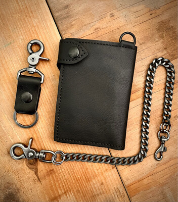 Black MEDIUM Nomad series II 5-1/2″ wallet chain set