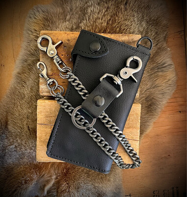  Black Nomad series II 7″ long wallet chain set