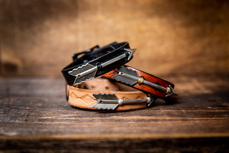 Hand Tooled Arrow Bracelet