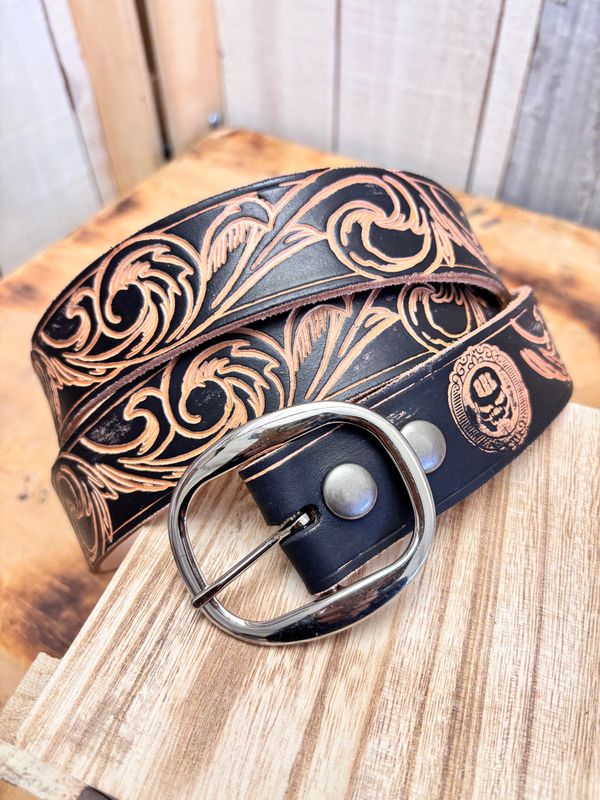 Black burnish filigree west 1 1/2” Black burnish filigree west 1 1/2”