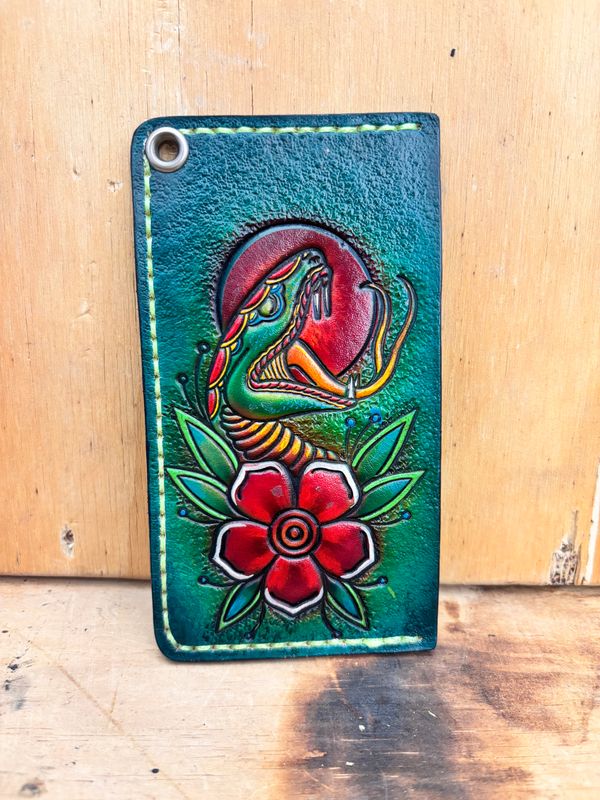 Green Snake and flower Green Snake and flower