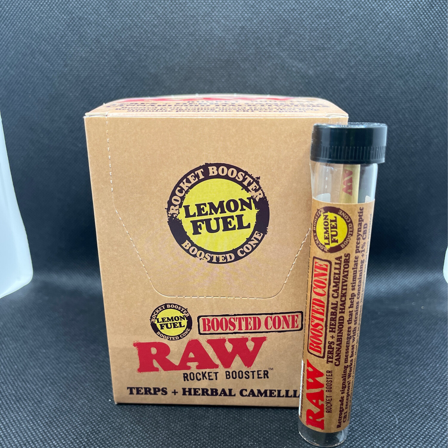 RAW ROCKET BOOSTER CONES 12CT/DISPLAY