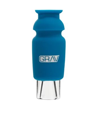GRAV SILICON-CAPPED GLASS CRUTCH - BLUE