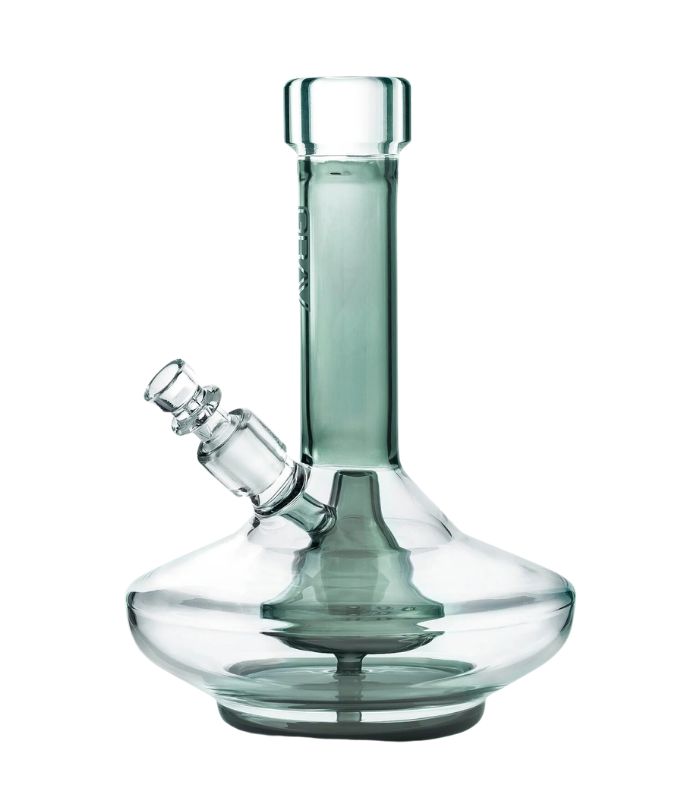 GRAV SMALL WIDE BASE WATERPIPE -  SMOKE/CLEAR
