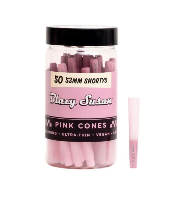 BLAZY SUSAN SHORTYS 53MM PRE ROLLED CONES ROSAS - 50 CONOS