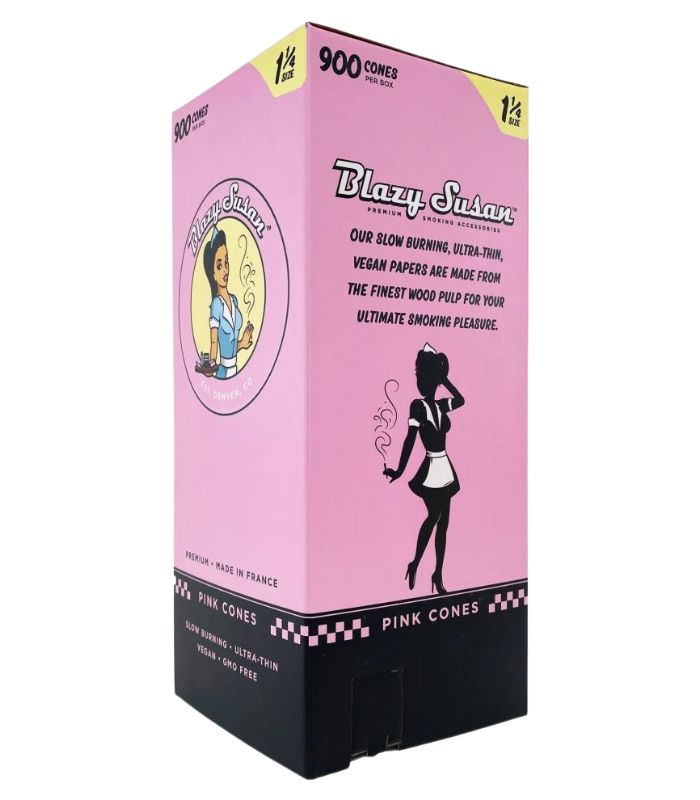 BLAZY SUSAN CAJA CON 900 CONOS ROSAS DE 1 1/4 (84MM)