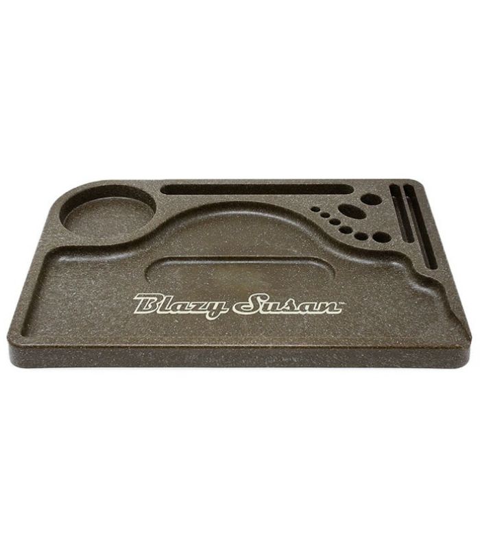 BLAZY SUSAN ROLLING TRAY PLASTIC - HEMP