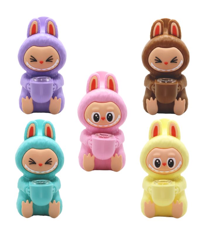 BONG DE SILICON LABUBU 5” - COLORES VARIADOS