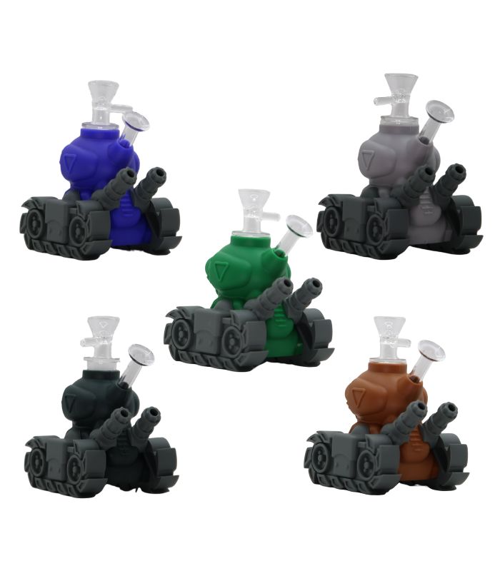 BONG DE SILICON TANK 5.5” - COLORES VARIADOS