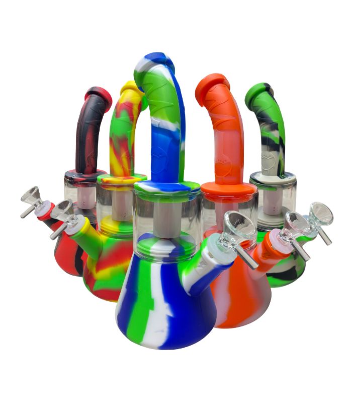 BONG DE SILICON BEAKER 9” - COLORES VARIADOS