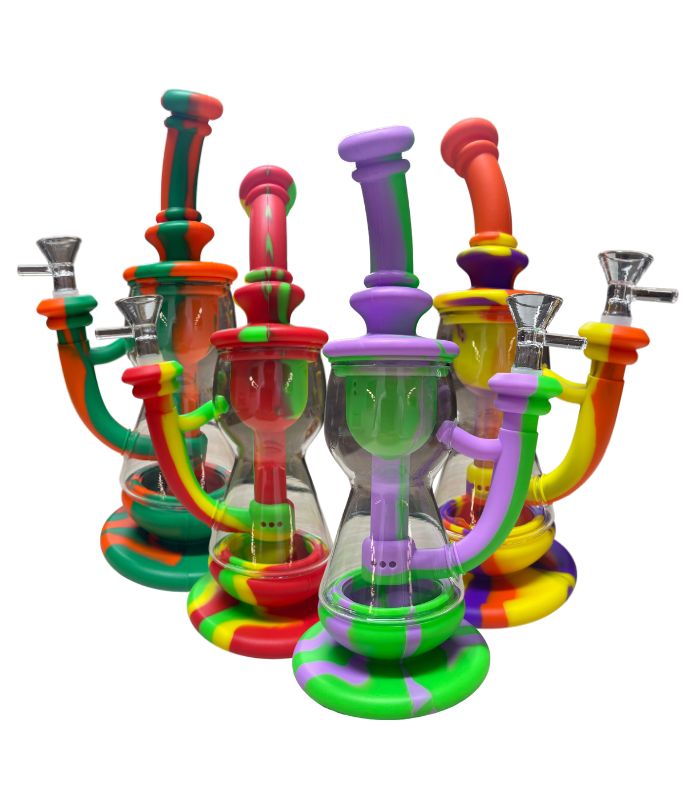 BONG DE SILICON ASST 10"  - COLORES VARIADOS