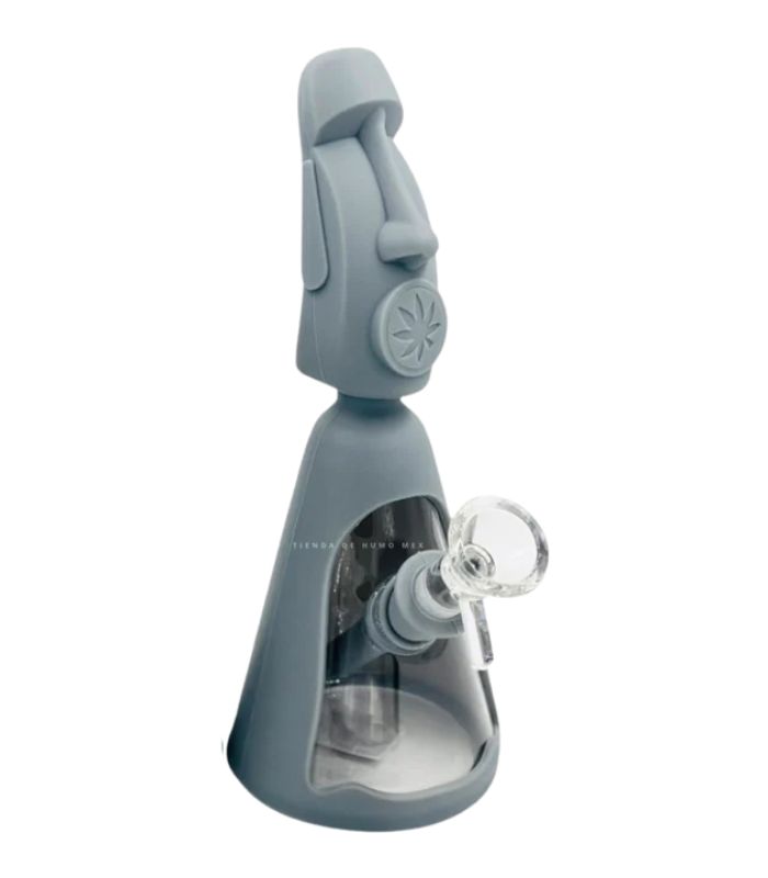 BONG DE SILICON MOAI 7”