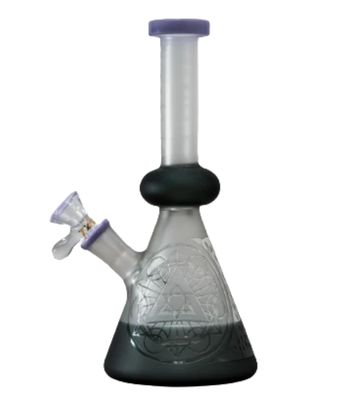 BONG DE VIDRIO TATAOO BEAKED FROSTED MATRIX PERC 9” - COLORES VARIADOS