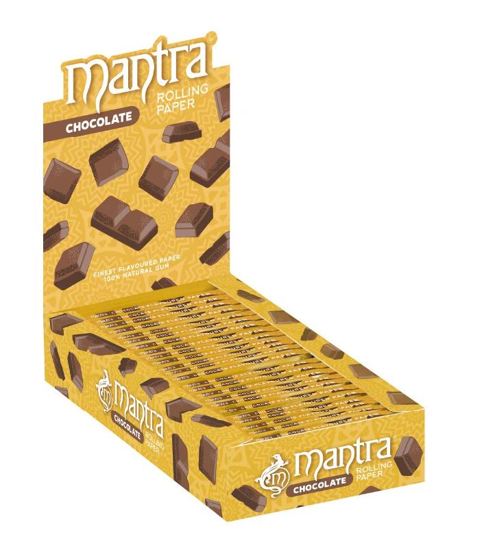 MANTRA CHOCOLATE MEDIUM CON FLOWPACK - 25 PACKS / 33 PAPELES