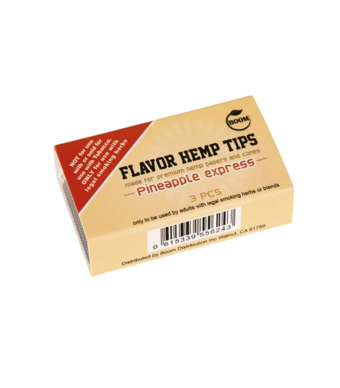 FLAVORED HEMP TIPS 30 PACKS / 3 FILTROS - PINEAPPLE EXPRESS