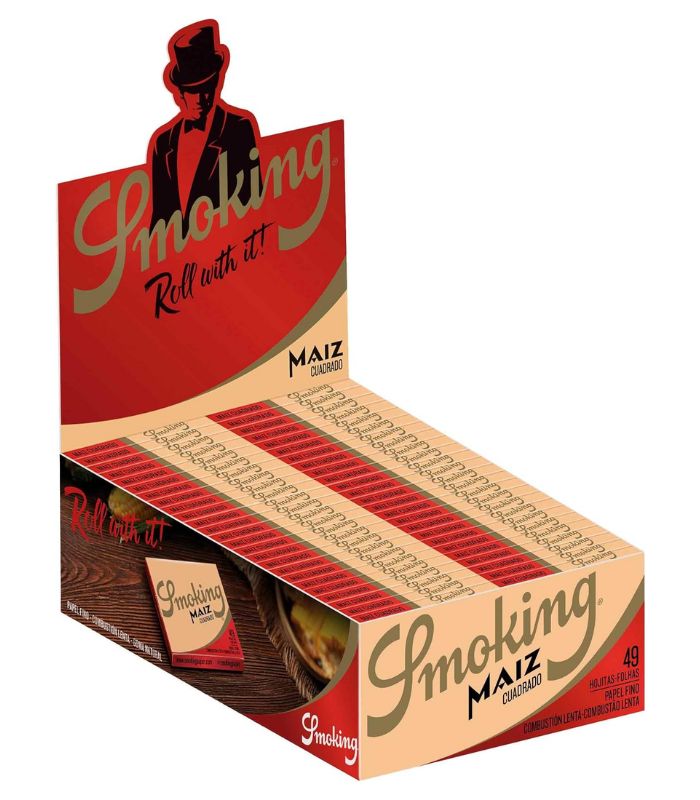 SMOKING MAIZ MEDIUM SIN TIPS - 50 PACKS / 49 PAPELES