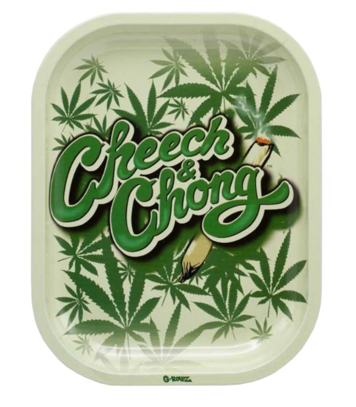 G-ROLLZ TRAY METAL SMALL CHEECH &amp; CHONG - 18 X 14 CM