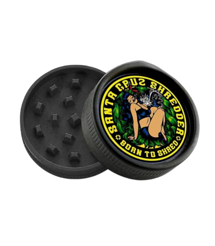 GRINDER SANTA CRUZ HEMP BORN TO SHRED 2PT 55MM - BLACK