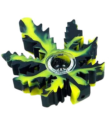 PIPA DE SILICON HOJA DE HIERBA 4”