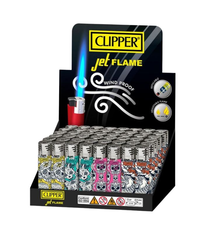 CLIPPER JET FLAME LIGHTER GALACTIC MEXICO - 48 PIEZAS
