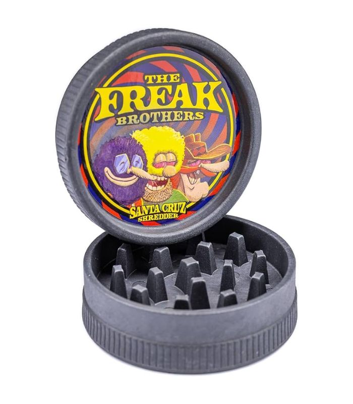 GRINDER SANTA CRUZ HEMP FREAK BROTHERS 2PT 55MM - BLACK