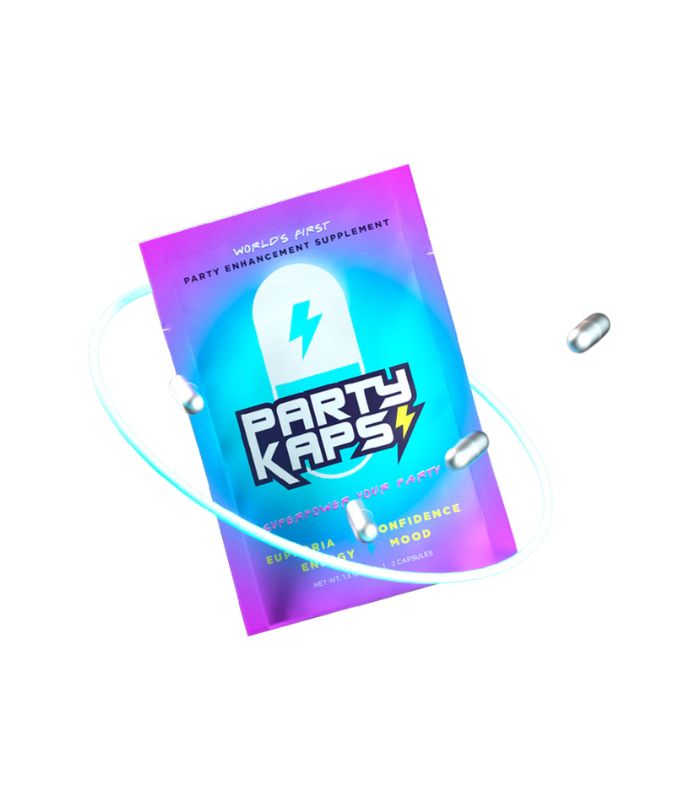 PARTY KAPS - PASTILLAS PARA ENERGÍA - 1 CAJA/12 PIEZAS