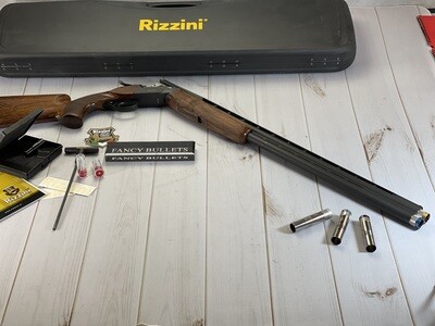 Rizzini USA 6501-12 BR460 Competition 12 Gauge 30" 2rd 2.75" Gold Accent Matte Black Cerakote Turkish Walnut Fixed Pistol Grip Stock Right Hand (Full Size)