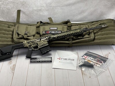 Nemo Arms, Omen Watchman, Semi-automatic, AR, 300 Winchester Magnum, 24" Proof Research CF Wrapped Barrel, Anodized, Magpul PRS Stock, Geissele SSA-E Trigger, 14Rd Nemo Arms, Omen Watchman, Semi-automatic, AR, 300 Winchester Magnum, 24" Proof Research CF Wrapped Barrel, Anodized, Magpul PRS Stock, Geissele SSA-E Trigger, 14Rd