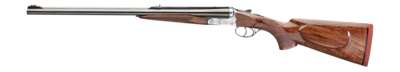Rizzini USA 7001470 Rhino Express 470 Nitro Express Caliber with 2rd Capacity, 23" Gloss Blued Barrel, Coin Anodized Silver Engraved Metal Finish & Oiled Turkish Walnut Stock Ambidextrous Hand (F S)