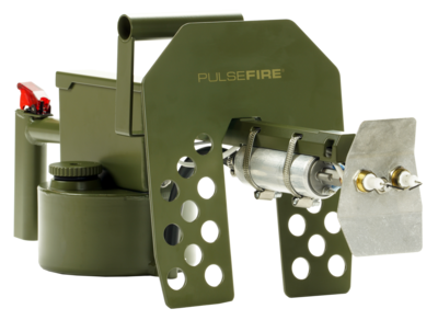 Exothermic Technologies PFLRTCA Pulsefire LRT *CA Approved Green Powder Coated Aluminum 10 ft Flame Range 25.70" Long Fuel Gasoline/Gasoline, Diesel Mix Includes Battery/Battery Charger Exothermic Technologies PFLRTCA Pulsefire LRT *CA Approved Green Powder Coated Aluminum 10 ft Flame Range 25.70" Long Fuel Gasoline/Gasoline, Diesel Mix Includes Battery/Battery Charger