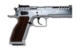 Tanfoglio, Stock Master, Semi-automatic, DA/SA, Steel Frame Pistol, 10MM, 4.75&quot; Barrel, Hard Chrome Finish, Walnut Grips, Adjustable Sights, Ambidextrous Safety, 13 Rounds