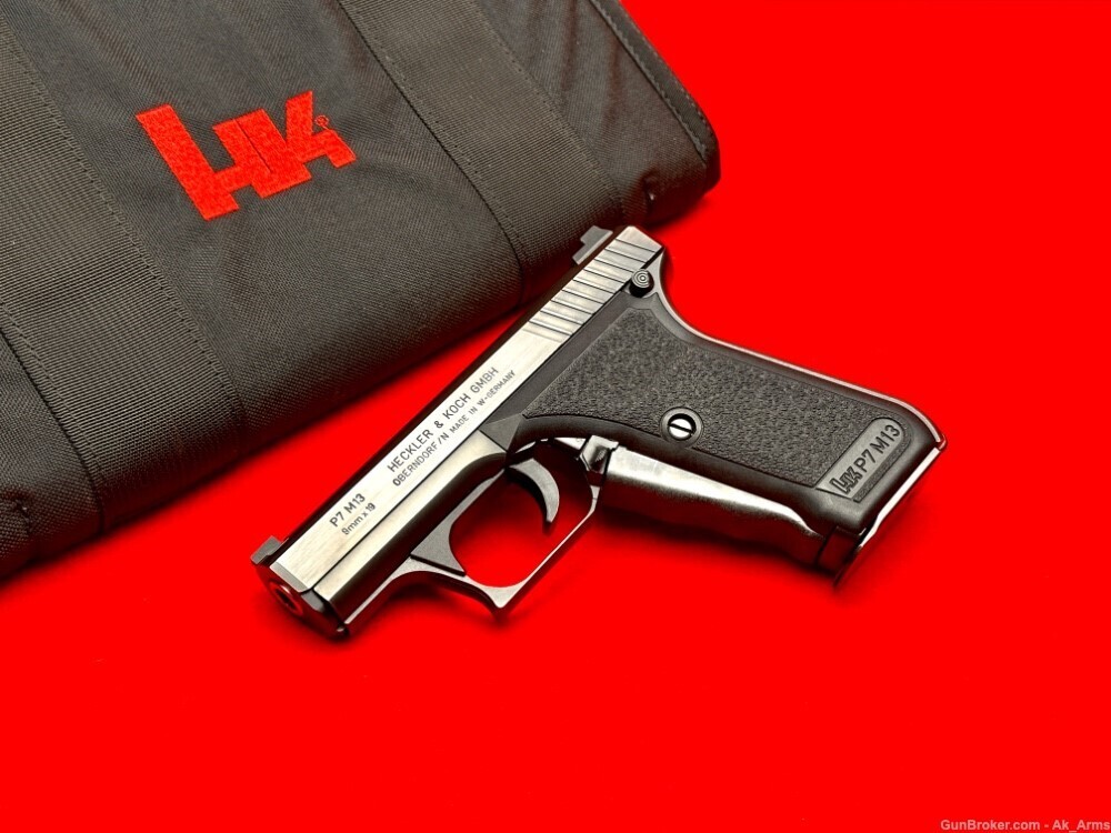 UNFIRED, 1985 HK P7M13 9MM, CHANTILLY FAT TRIGGER