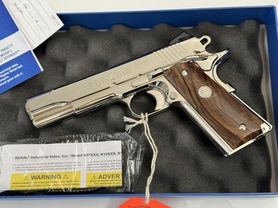 NEW, UNFIRED Colt Custom Shop Delta Elite 10mm 1911 *FACTORY NICKEL "