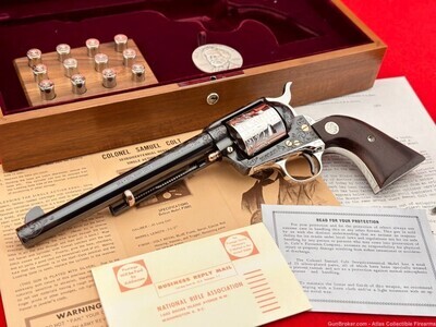 UNFIRED, 2ND GEN 1964 Colt 45 SAA *FACTORY MASTER ENGRAVED BY ALVIN A. WHITE*