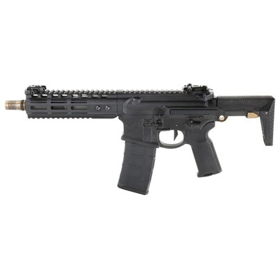 Noveske, Gen 4, Semi-automatic, Short Barreled Rifle, 556NATO, Black Finish, Q Collapsible Stock, 8" Stainless Steel Barrel, Q Cherry Bomb Muzzle Brake And Bolt Carrier Group, Geissele SD-E Trigger An