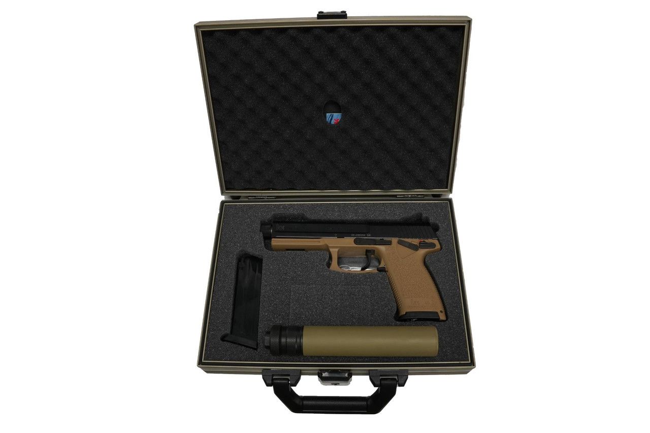 Heckler &amp; Koch Mark 23 .45 ACP Pistol w/ Matching Tan Suppressor SERIALIZED