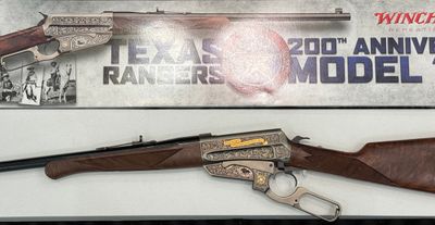 WINCHESTER 1895 TEXAS RANGERS 200TH CUSTOM GRADE 30-06 SPRG 22&#39;&#39; 4-RD RIFLE