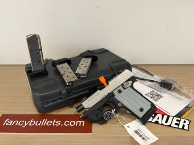 SIG SAUER P238 TSS 380ACP 2TNE SLITE CA 238-380-TSS2-CA | TWO-TONE WITH Sig Sauer Trigger Guard Red Beam Laser For P238 Ambidextrous Switch . 380 ACP