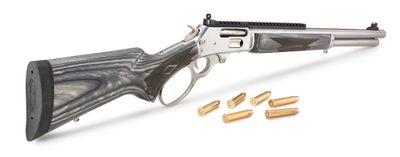 MARLIN 1895 TRAPPER 45-70 GOVT LEVER RIFLE BLK/STS, 45-70 GOV'T.