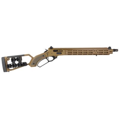 Marlin Firearms, 1895 Mad Pig Customs RSR Exclusive, Trapper, Lever Action Rifle, 45-70 Government, 16.5" Threaded Barrel, 11/16X24 Thread Pitch, Angled Spade Reaper Muzzle Brake, Action and Trigger J