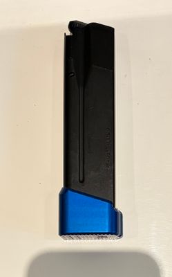 2 Tanfoglio, Magazine, 10MM, 17 Rounds, with Henning Group Extension INSTALLED, Fits All Large Frame Tanfoglio.