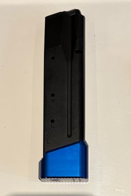 2 Tanfoglio, Magazine, 10MM, 17 Rounds, with Henning Group Extension INSTALLED, Fits All Large Frame Tanfoglio.
