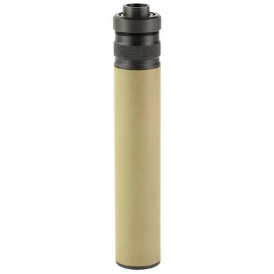 B&amp;T USA, MK23 SOCOM, Suppressor, .45 ACP, 8.78" Length, 1.37" Diameter, Steel and Aluminum Construction, Cerakote Finish, Coyote, M16X1 RH Direct Thread, Includes MK23 Specific Booster, 12.6oz Weight