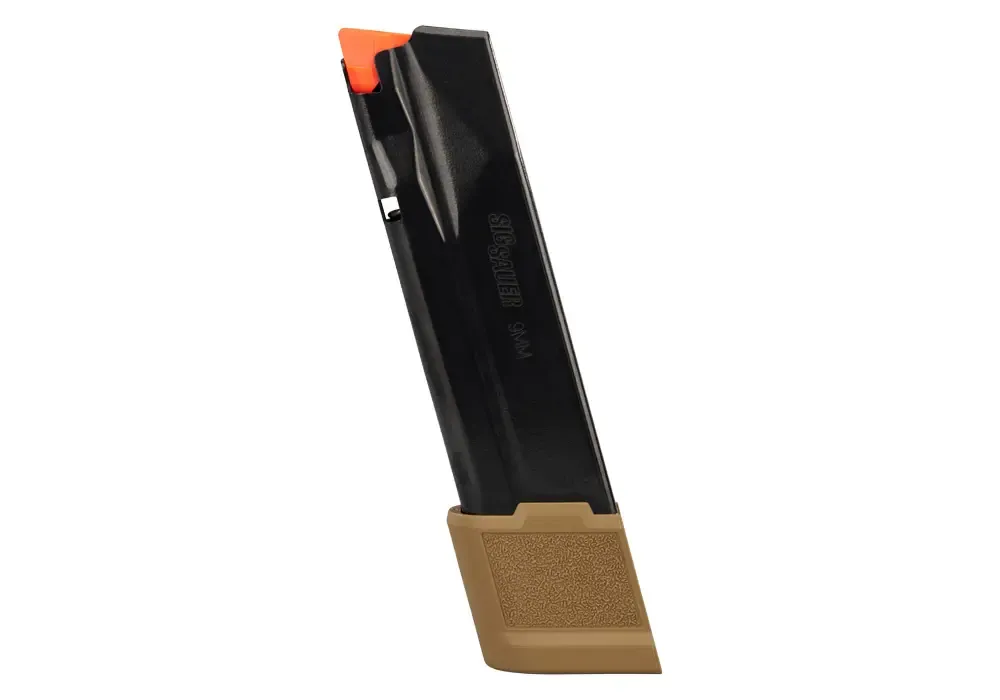 TWO NEW, Sig Sauer P365 X-MACRO/FUSE 9mm 21rd Coyote Tan Extended Magazine 8901595.