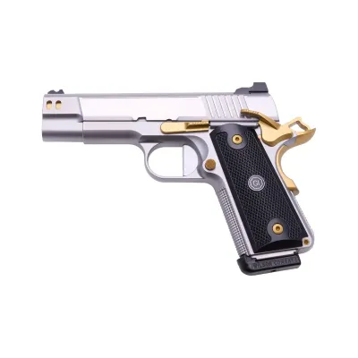Guncrafter Industries, No Name, CCO, .45 ACP, Stainless with GOLD accents.