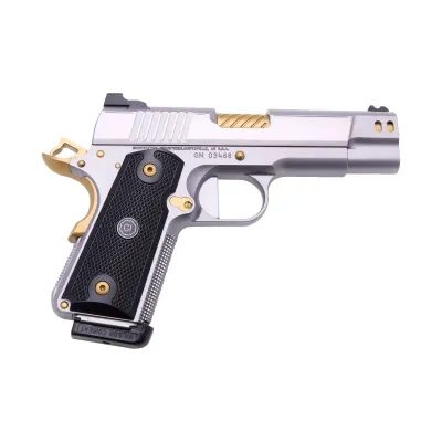 Guncrafter Industries, No Name, CCO, .45 ACP, Stainless with GOLD accents.
