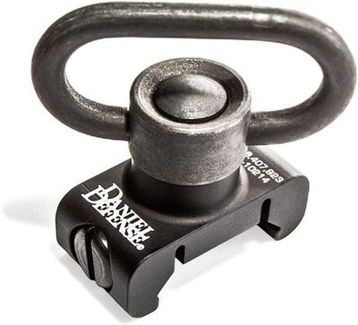Daniel Defense, Rail Mount Quick Detach Swivel Attachment Point, Fits Picatinny Rail, Black Finish