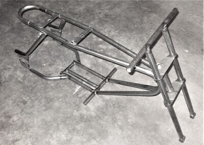 DRAG MASTER MINIBIKE FRAME AND FORK ONLY