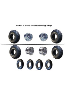 6" Steel Live Axle Tire and wheel Package DIY