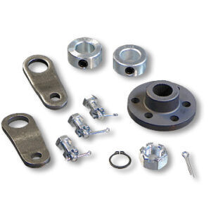STEERING SHAFT HARDWARE KIT, LESS SHAFT, WITH PITMAN ARMS